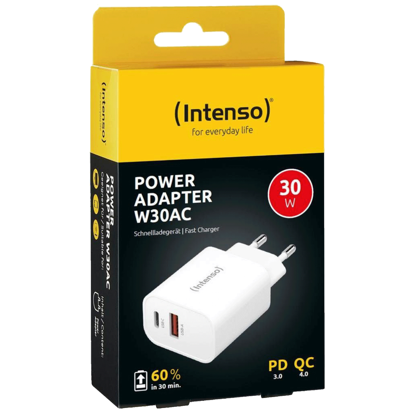 Intenso brzi punjač 30W sa USB-A i USB-C priključcima