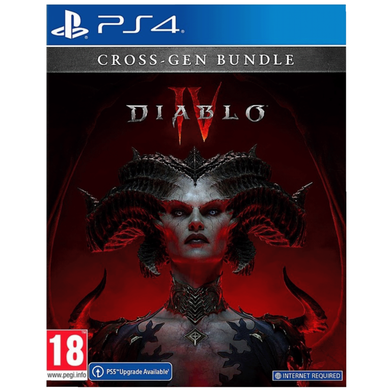 Omot igre Diablo 4 za PlayStation 4 sa likom Lilith i mračnim pozadinom