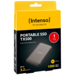 Intenso Eksterni SSD TX500 1TB sa gumiranim kućištem i uključenim USB-C i USB-A kablom