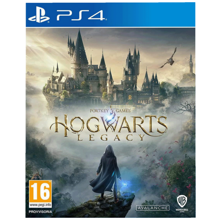 Omot igre Hogwarts Legacy za PlayStation 4 sa logom Warner Bros
