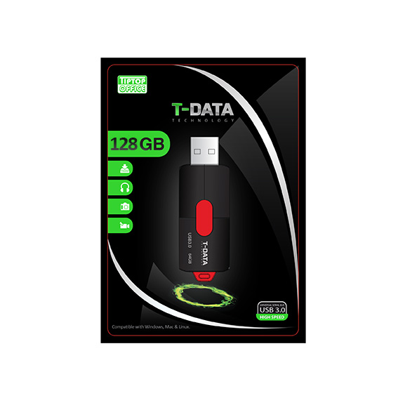 TTO USB Flash Drive 128GB TD550 - crni USB memorija sa velikim kapacitetom