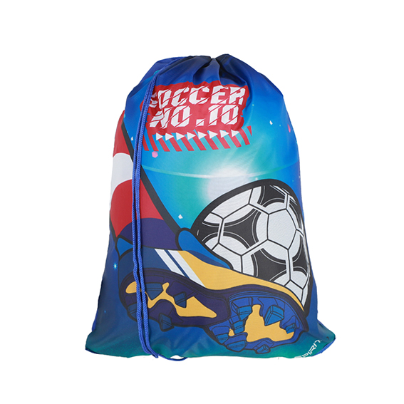 TTS Sport Torba Soccer No.10 24 - crna vrećica za patike sa belim logom