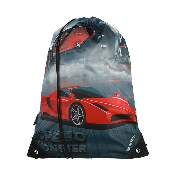 TTS Sport Torba Speed Monster 24 - crvena vrećica za patike sa motivom Speed Monster i ojačanim krajevima