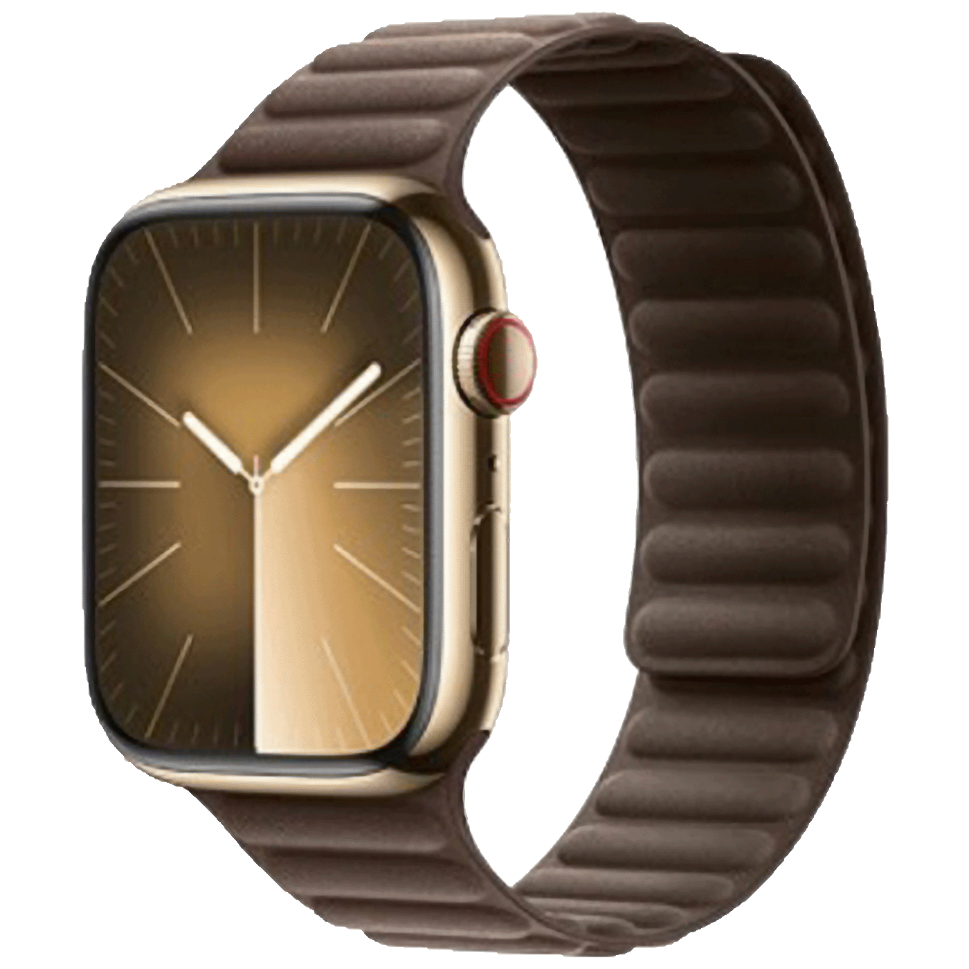 Hoco magnetni remen za Apple Watch u braon boji, prikazan na ruci