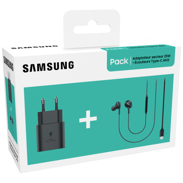 Samsung TA800N punjač i IC100B slušalice, set sa USB Type-C konektorom i AKG tehnologijom zvuka