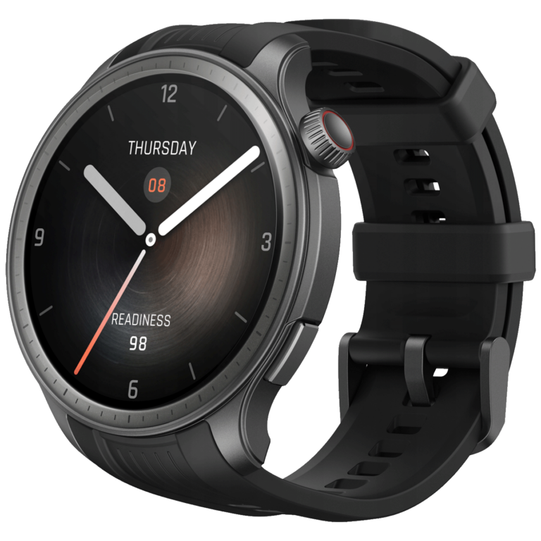 Amazfit Balance Silicon - Midnight pametni sat sa crnim silikonskim remenom i AMOLED ekranom