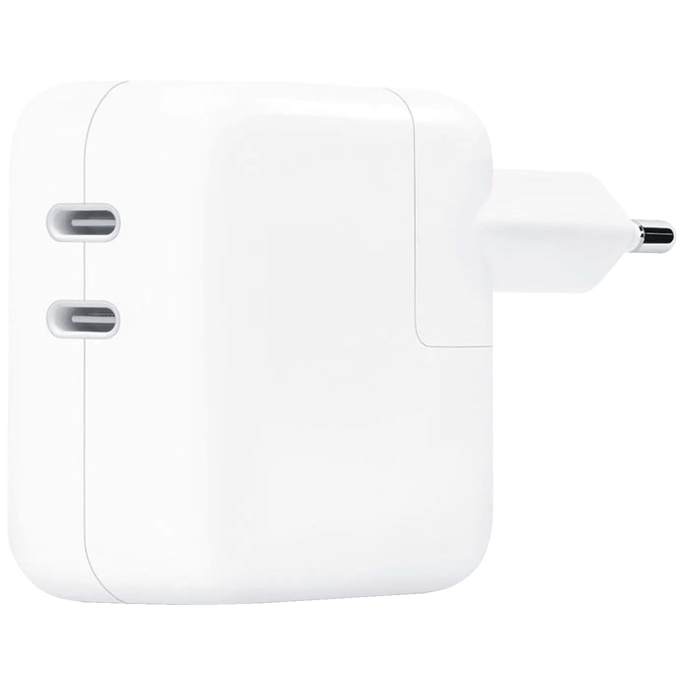 Apple Dual USB-C 35W Power Adapter - beli kompaktni punjač sa dva porta