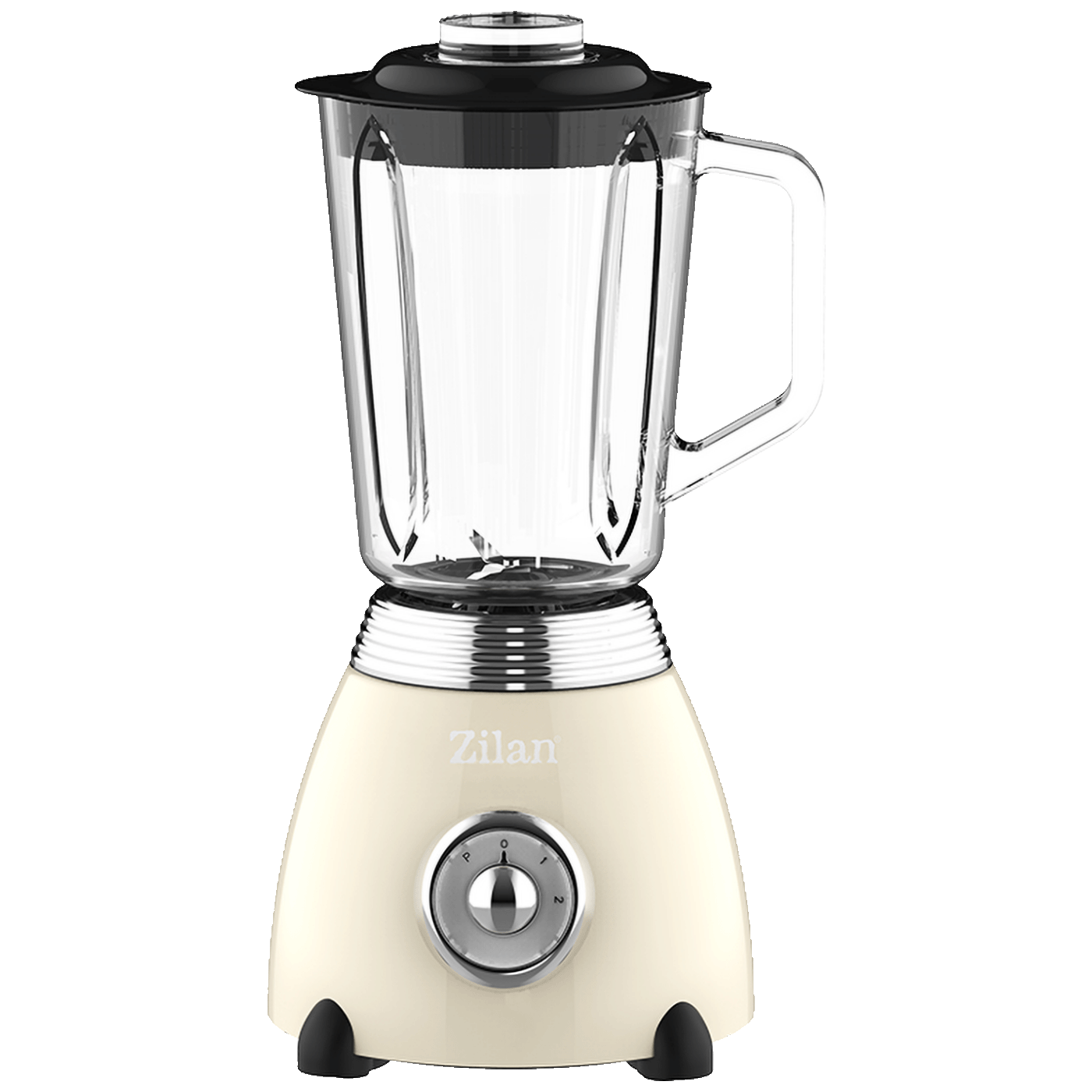 Zilan Retro Blender sa staklenom posudom od 1.5 litara i nehrđajućim oštricama