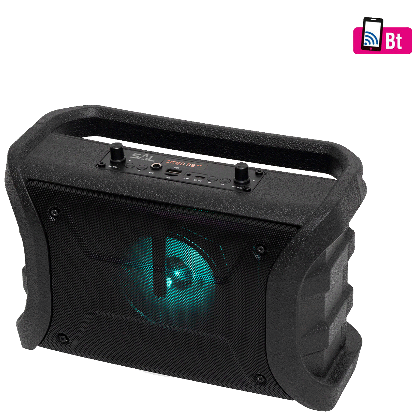 SAL BTWORKY bežični zvučnik sa RGB osvetljenjem i Bluetooth konekcijom