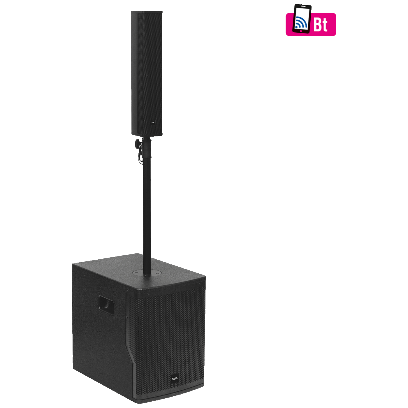 SAL PAS10W43S aktivna zvučna kutija sa subwooferom i satelitima, crne boje, sa Bluetooth opcijom