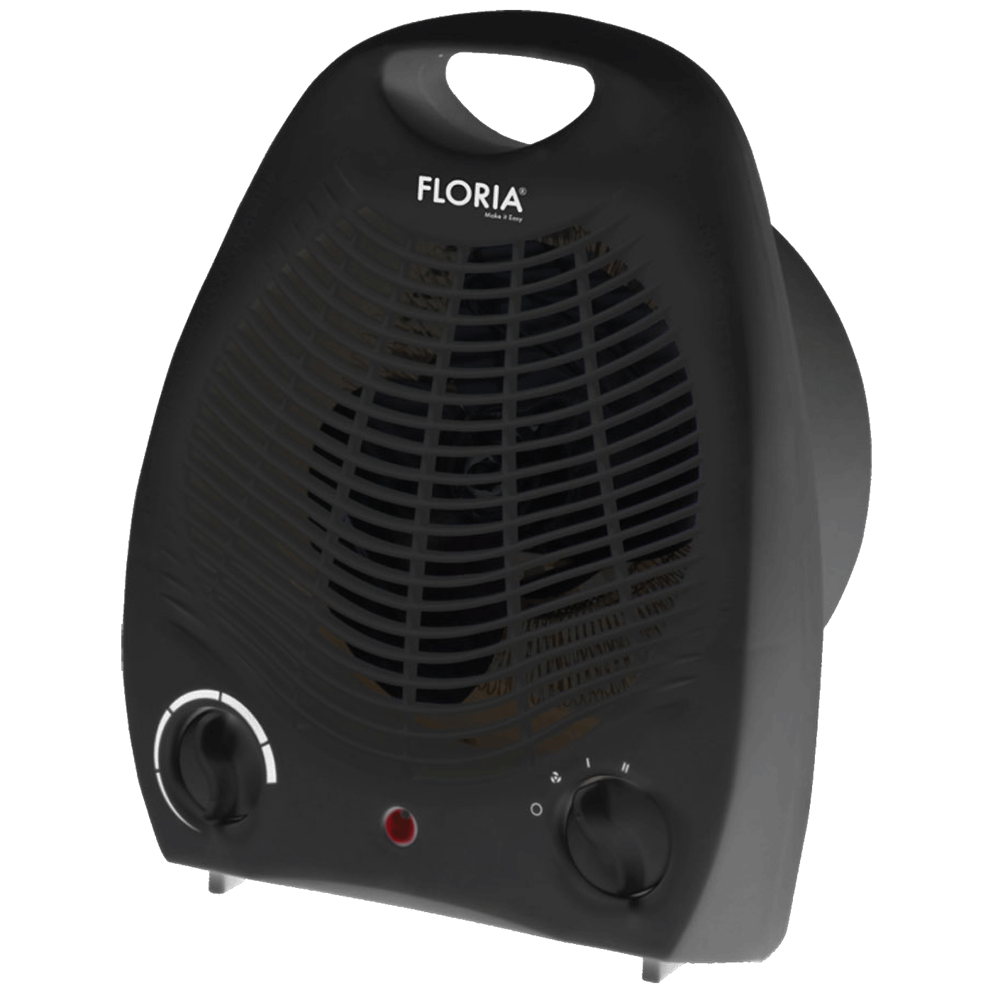 Floria grijalica sa ventilatorom, bela boja, sa termostatom i indikatorom