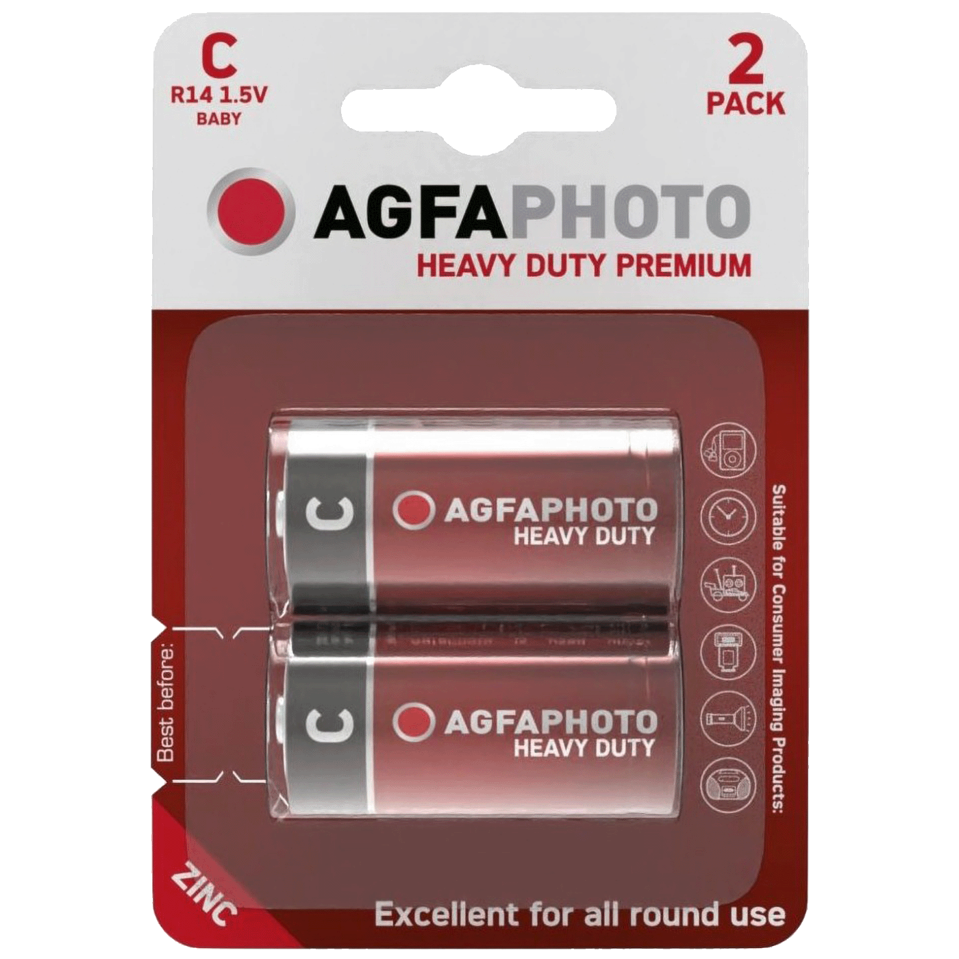 Agfa C B2 baterije u blisteru, 1.5V, 2 komada