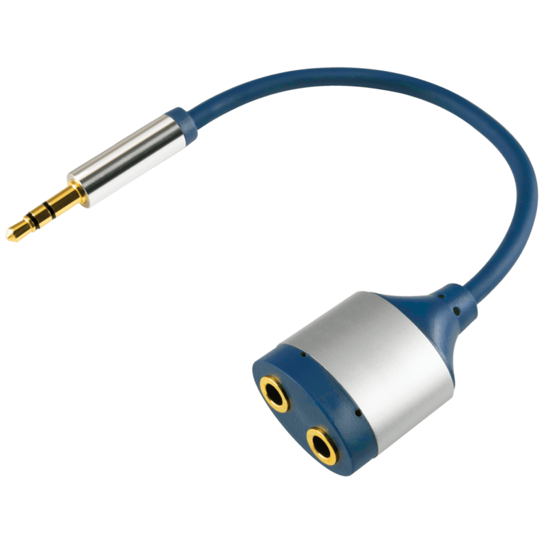 Kabel jack 3.5mm muški na ženski x2, dužine 15cm sa pozlaćenim konektorima