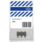 ZED electronic RCA ženski konektor x3 u blister pakovanju