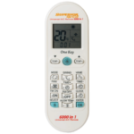 Univerzalni daljinski upravljač za klime sa LCD displejem koji prikazuje sat i temperaturu