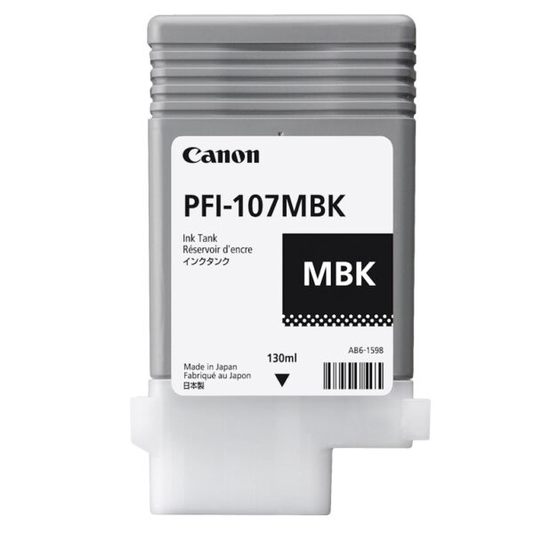 Originalna Canon tinta PFI-107 MBK za inkjet štampače, pakovanje 130ml