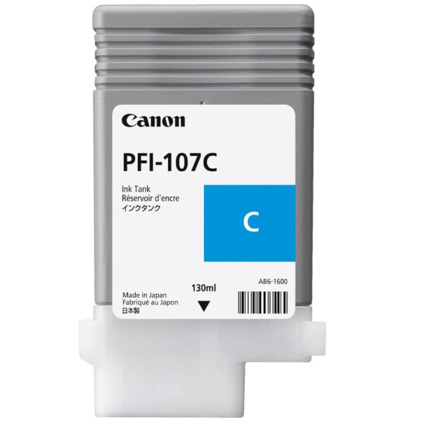 Originalna Canon tinta PFI-107 C u plavoj boji za inkjet štampače