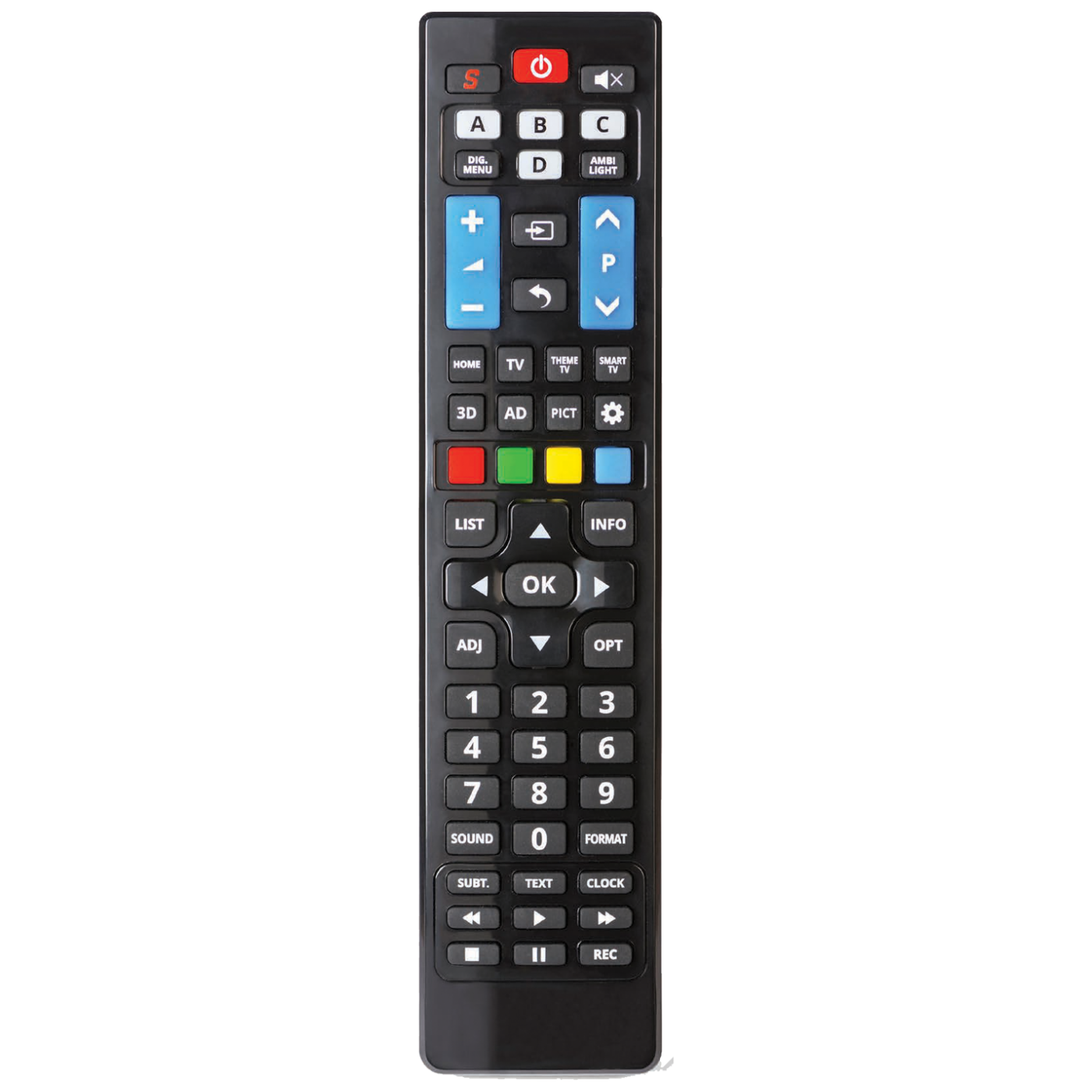 Superior daljinski upravljač za Philips TV prijemnike sa crvenim dugmadima