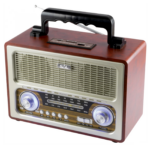 SAL Retro radio sa Bluetooth vežom u drvenoj kutiji sa ručkom za nošenje