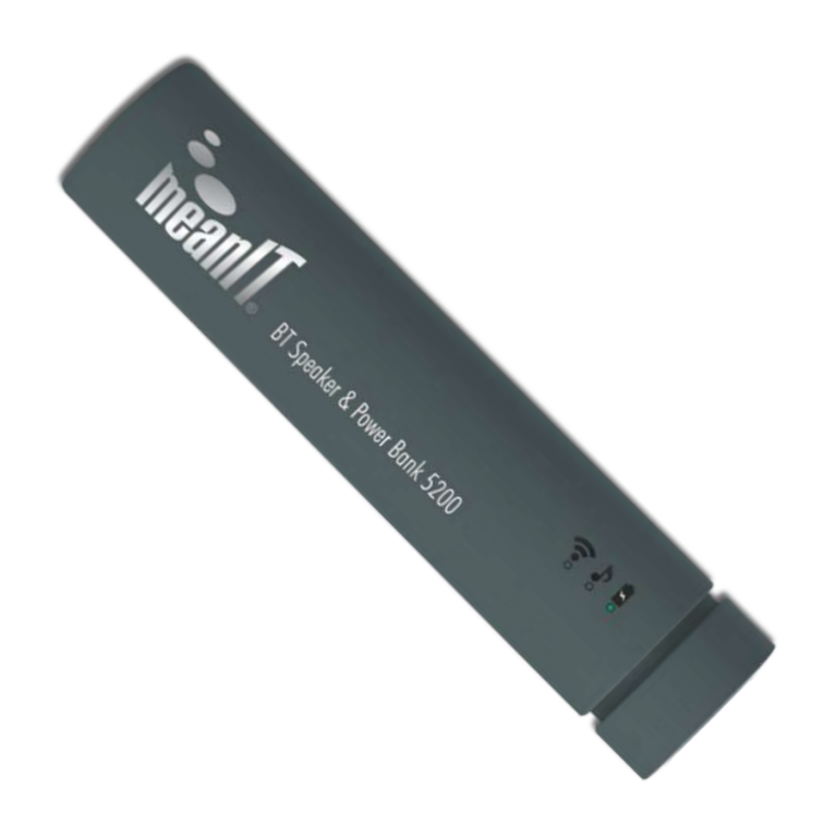 MeanIT prijenosni punjač i Bluetooth zvučnik, moderan dizajn, kapacitet 5200mAh