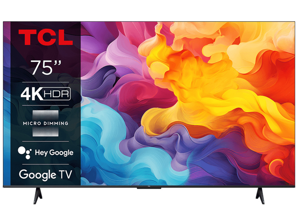 TCL 75V6B 4K HDR televizor sa bezramnim ekranom i Google TV operativnim sistemom