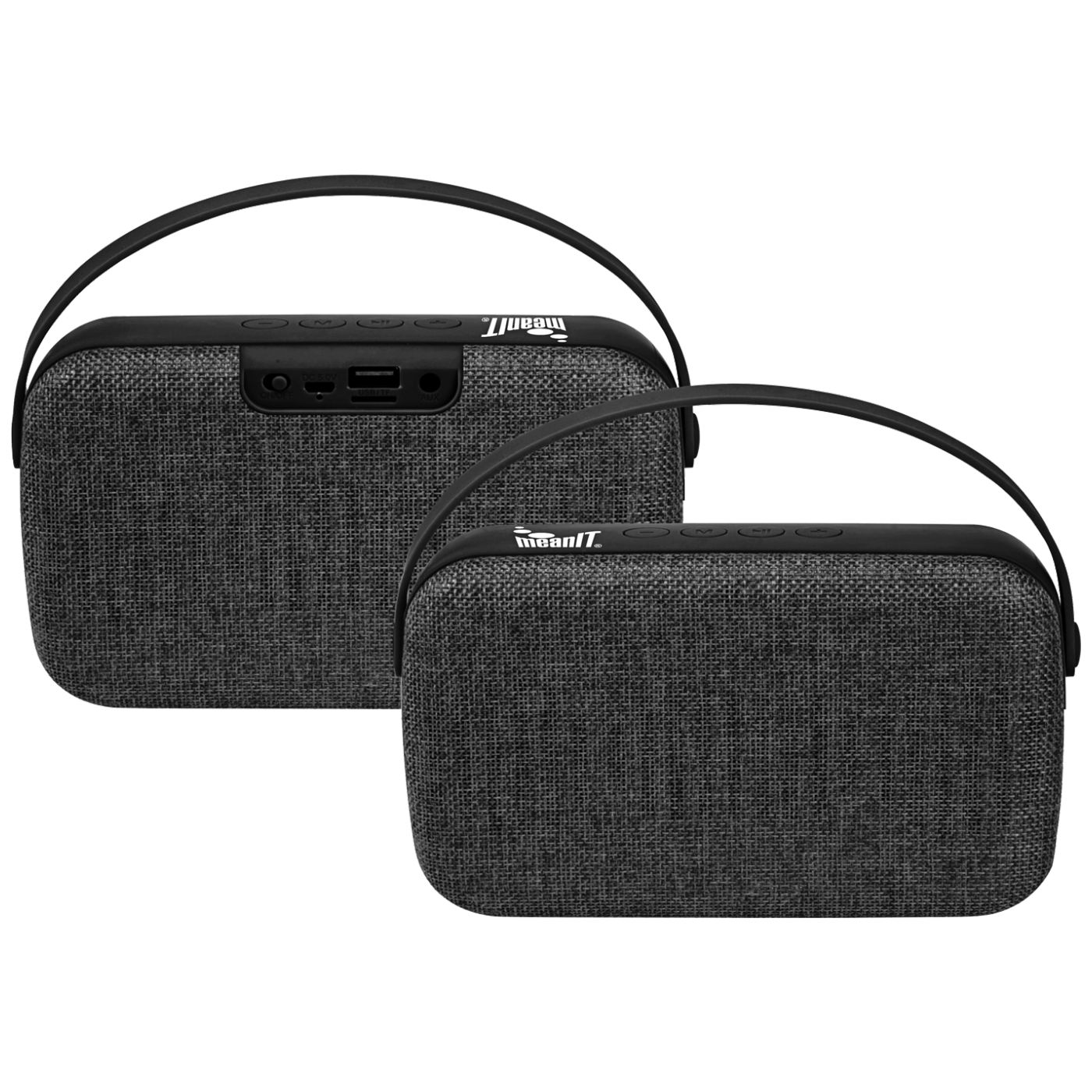 MeanIT B3 bežični zvučnik sa Bluetooth i FM radio funkcijama, crne boje sa modernim dizajnom.
