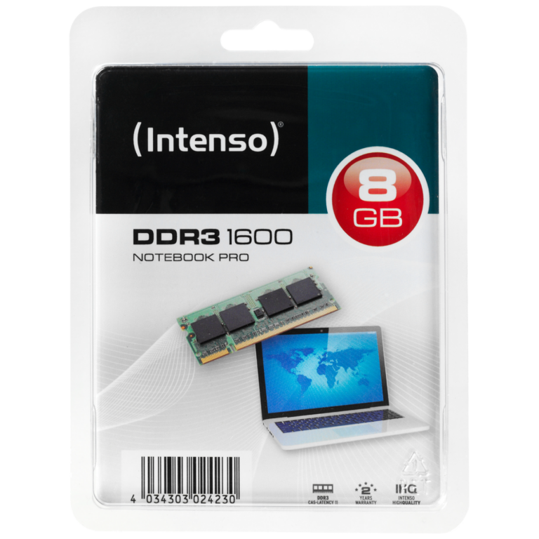 Intenso DDR3 SO-DIMM 8GB 1600MHz RAM memorija za notebook računare