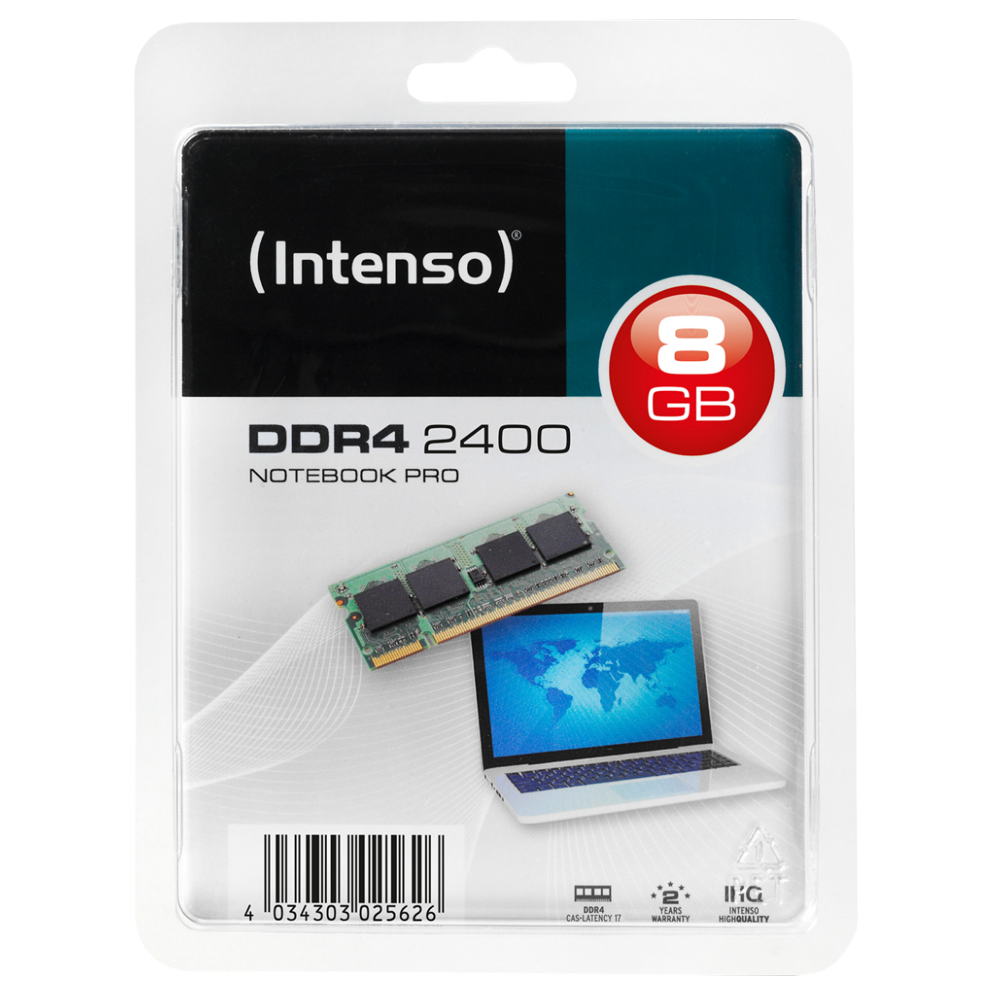 Intenso DDR4 SO-DIMM 8GB 2400MHz memorija za notebook računare