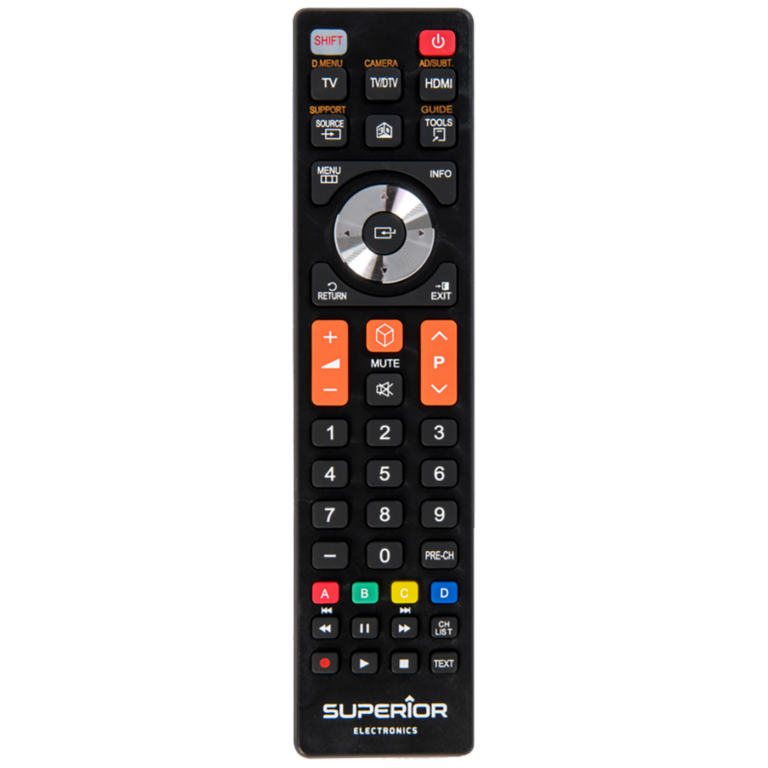 Superior daljinski upravljač za Samsung TV prijemnike sa crnim dizajnom i ergonomskim dugmićima