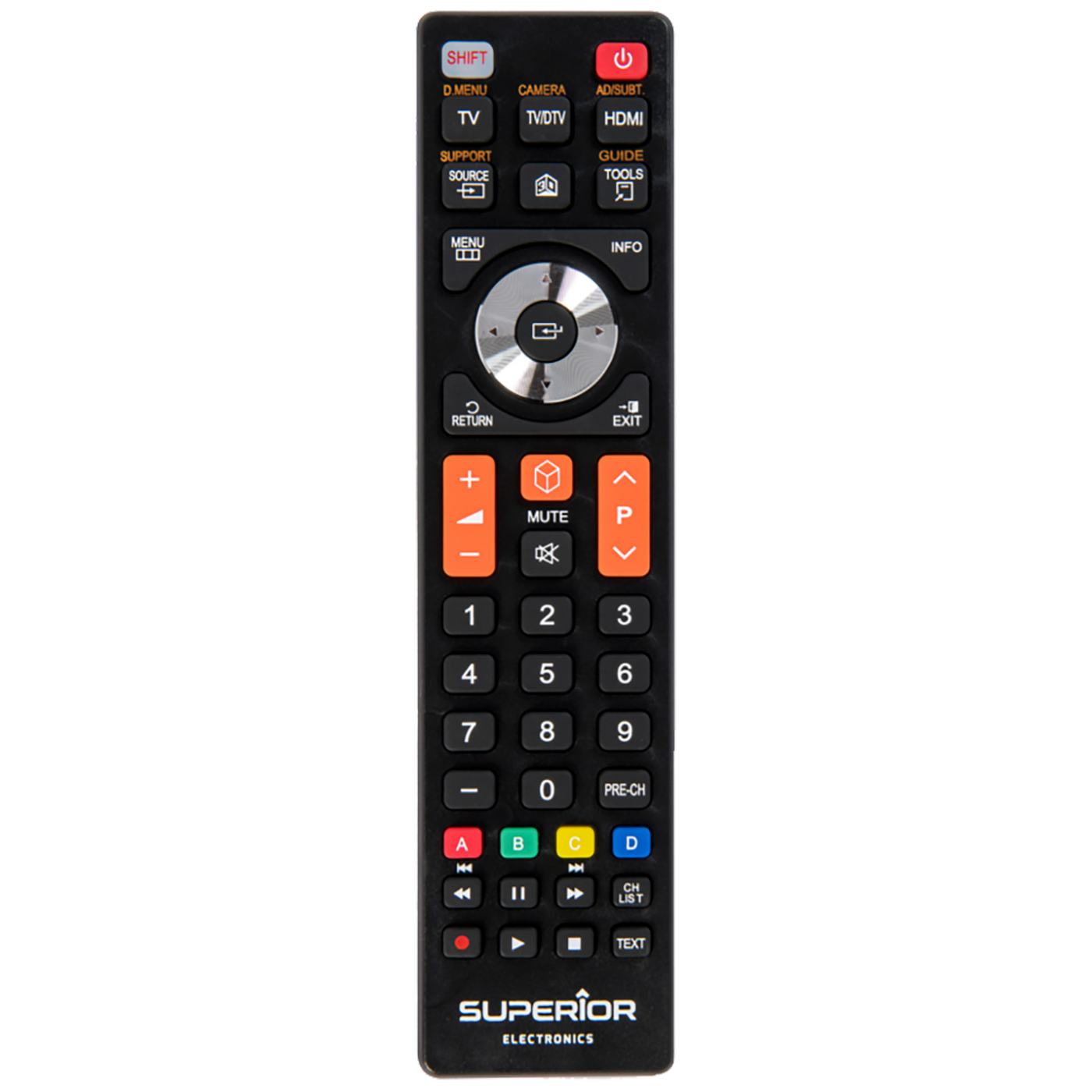 Superior daljinski upravljač za Samsung TV prijemnike sa crnim dizajnom i ergonomskim dugmićima