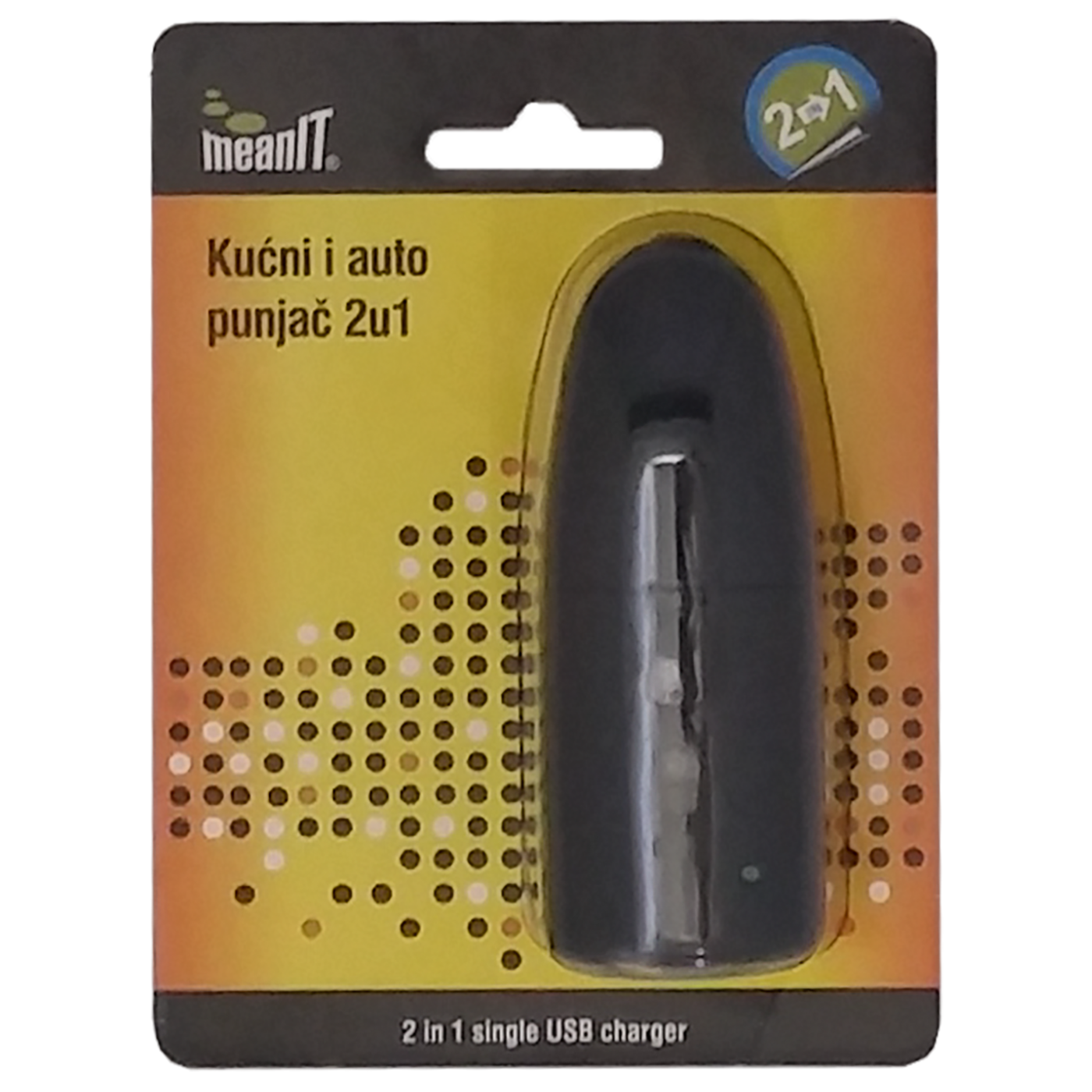 MeanIT 2in1 kućni i auto punjač sa USB priključkom