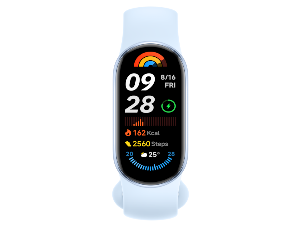 Xiaomi Smart Band 9 u plavoj boji sa velikim 1.62" AMOLED displejem