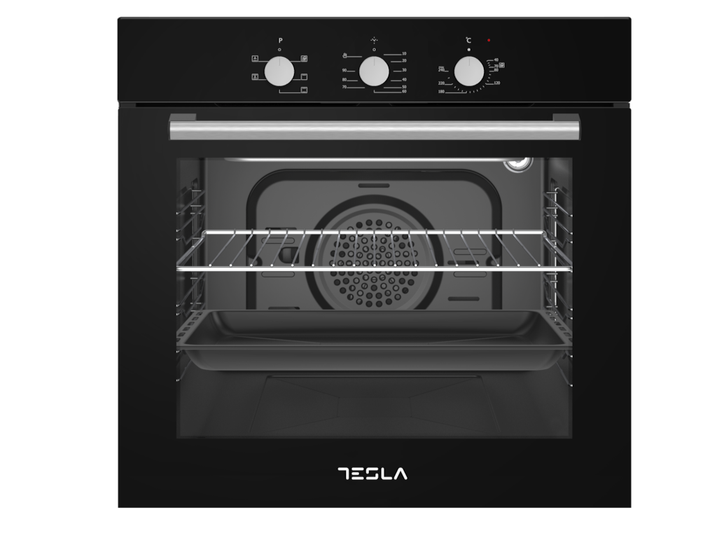 TESLA ugradna pećnica BO600SB, crna boja, sa digitalnim displejem