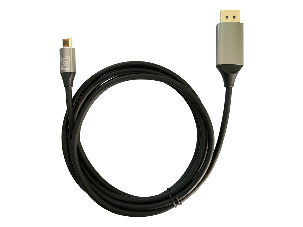 LC-Power Type-C to DisplayPort kabl, crne boje, dužine 2 metra