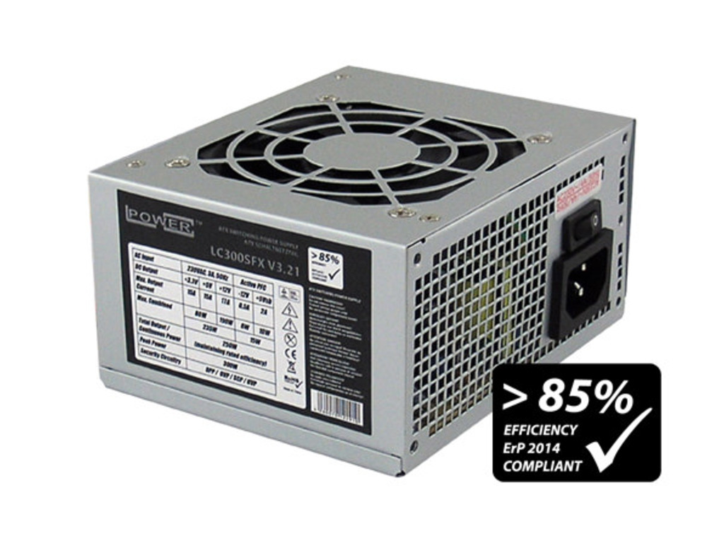 LC-Power 300W SFX napojna jedinica sa crnim kućištem i ventilatorom