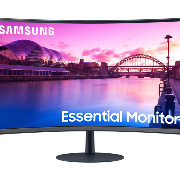 Zakrivljeni Samsung monitor LS27C390EAUXEN, 27 inča, tamno sive boje, sa VA panelom i 1000R zakrivljenošću.