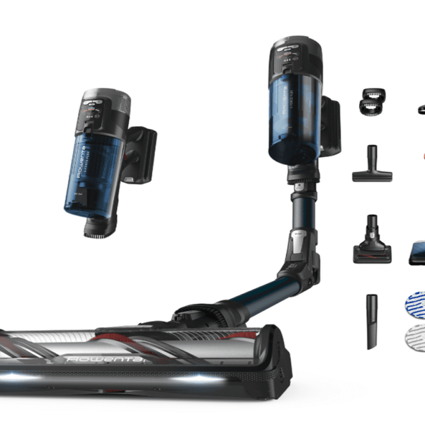 Rowenta X-Force 13.60 Animal Aero štapni usisivač u teget boji sa motoriziranom četkom