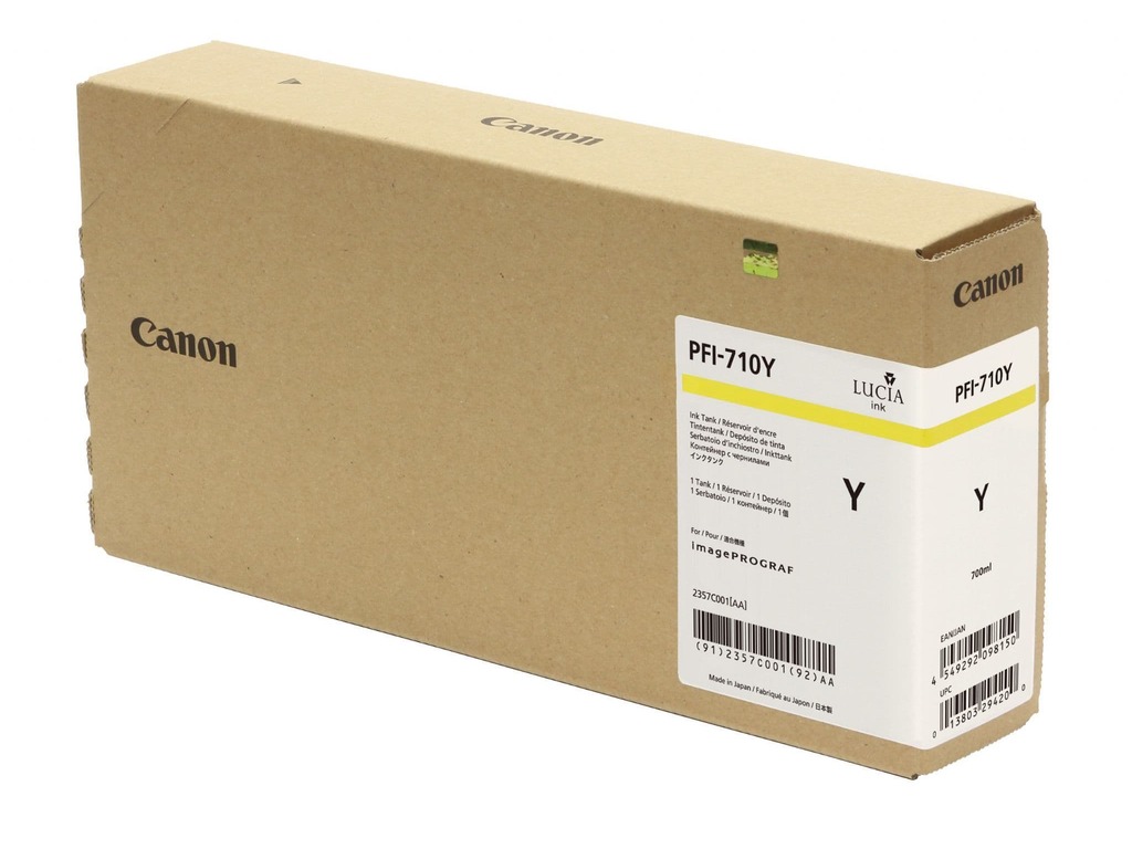 Originalna Canon PFI-710 Yellow tinta u pakovanju od 700ml