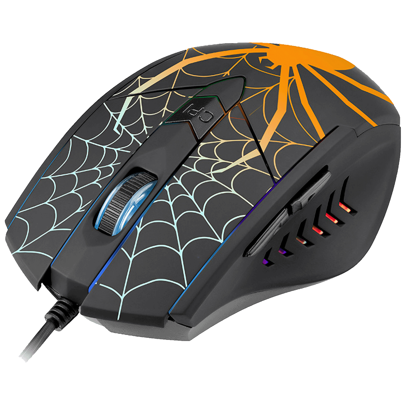 Tracer Black Widow RGB gaming miš sa ergonomskim dizajnom i duginim osvetljenjem