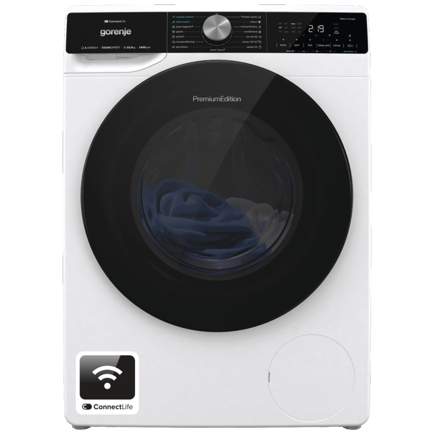Gorenje WNS1X4ARTWIFI mašina za veš sa LED displejem i modernim dizajnom