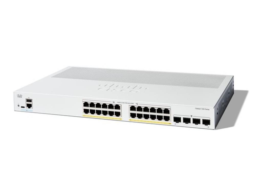 Cisco Catalyst 1200 24-port GE PoE switch sa 4 SFP portovima