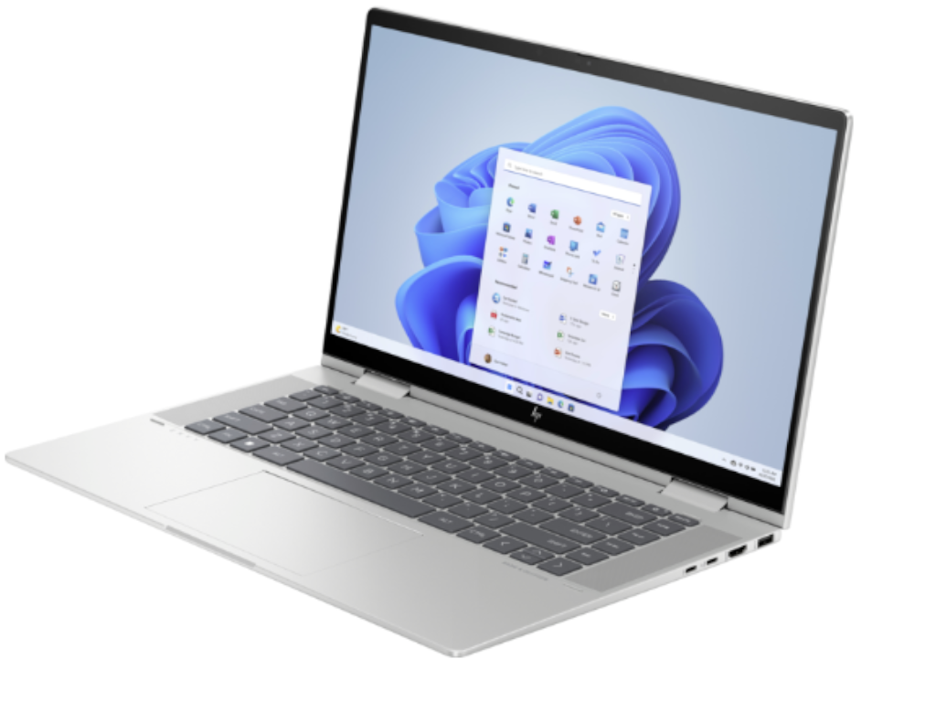 HP Envy x360 14-fc0003nn laptop u srebrnoj boji sa okretnim ekranom i touch funkcionalnošću