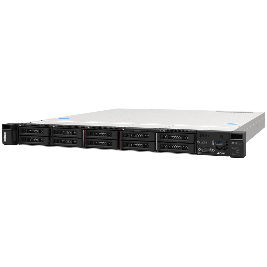 Lenovo ThinkSystem SR250 V3 1U server sa Xeon E-2468 procesorom i 32GB RAM-a