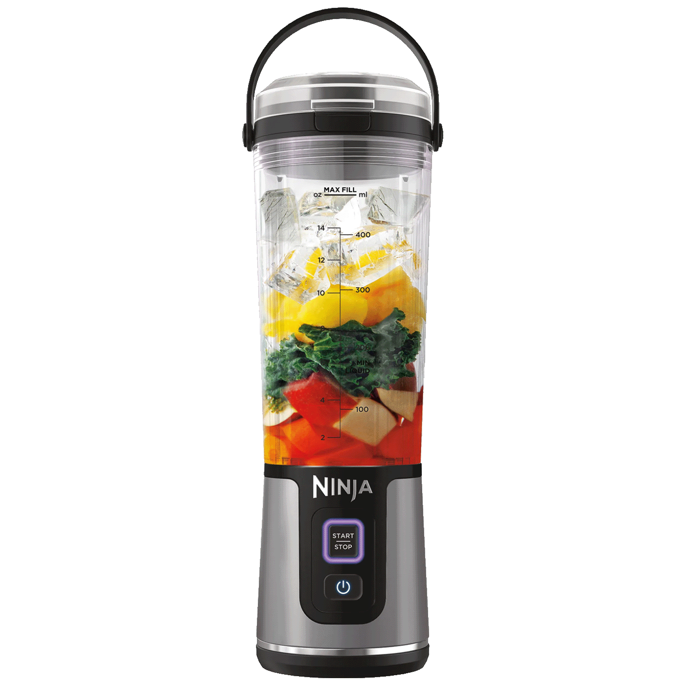 Ninja bežični blender za smoothie sa USB-C punjenjem, crne boje, kapaciteta 532ml