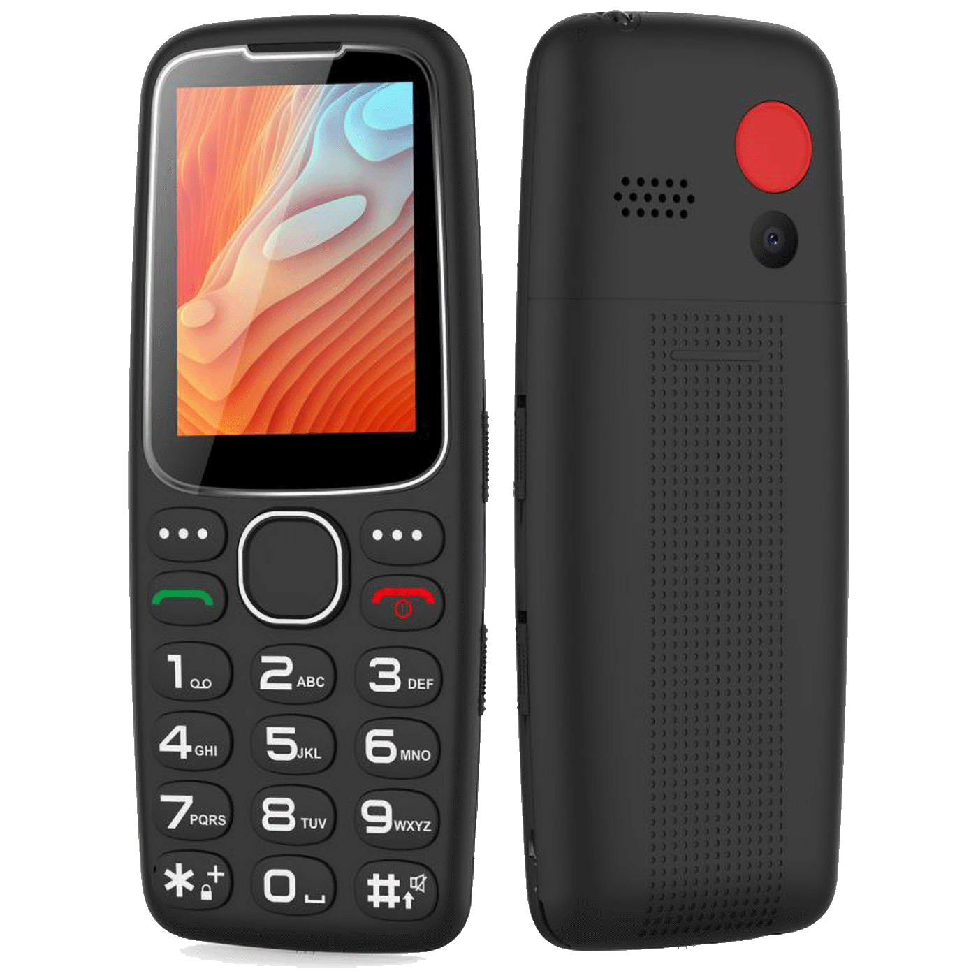 MeanIT Senior 10 Plus crni mobilni telefon sa velikim tipkama i 2.4" zaslonom