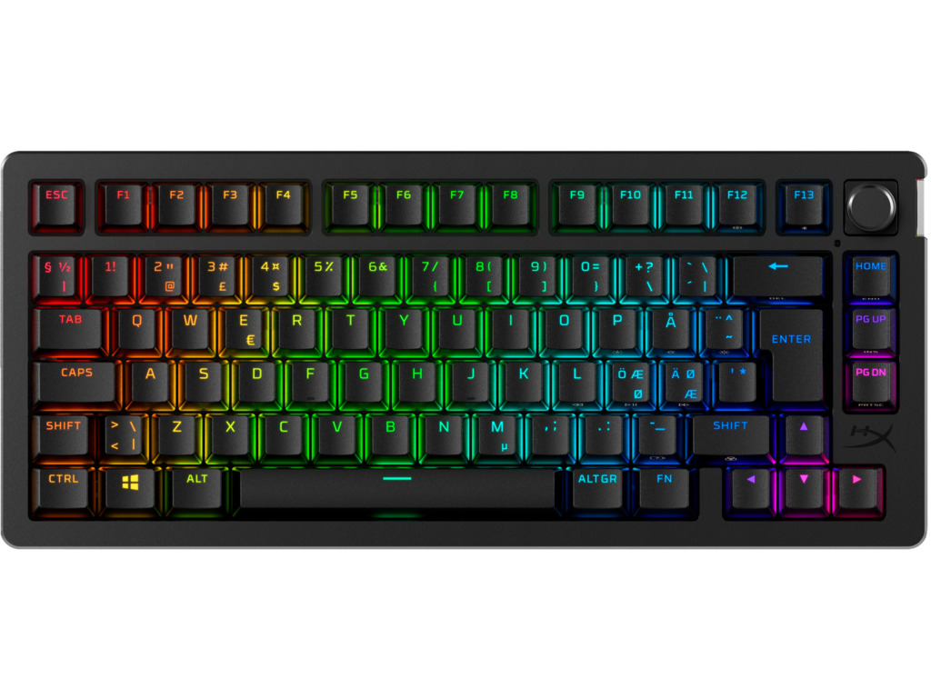 HyperX Alloy Rise 75 Wireless gaming tastatura u crnoj boji sa bežičnom vezom