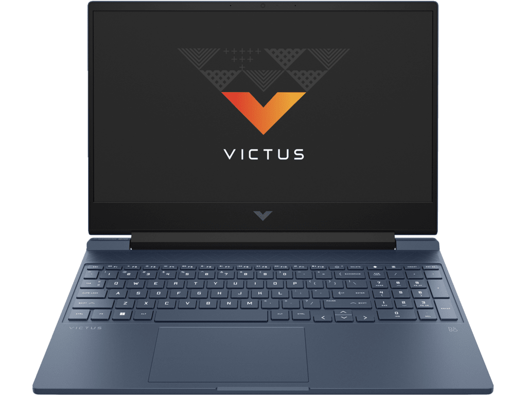 HP Victus 15 gaming laptop u plavoj boji sa AMD Ryzen 5 i RTX 4050 grafikom