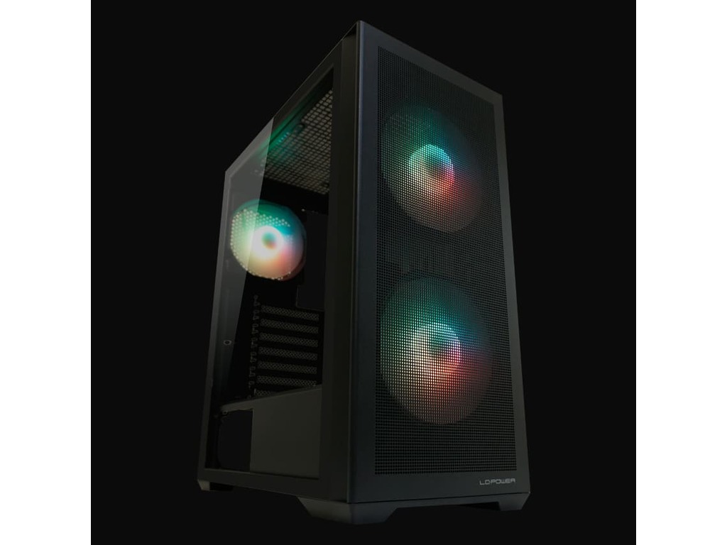 LC-Power Gaming kućište 717B Meshwork_L Dark sa LED ventilatorima