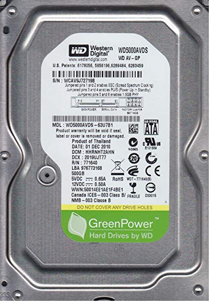 WD HDD 500GB SATA2 interni hard disk sa 32MB keš memorije