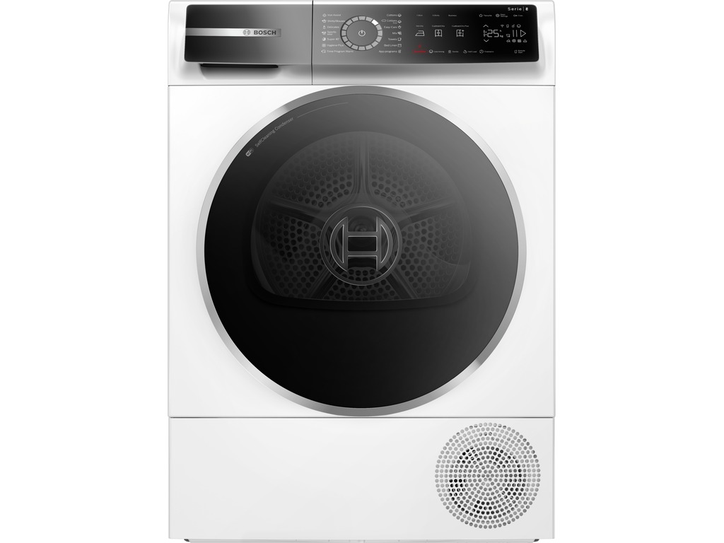 BOSCH Serie 8 sušilica rublja, bijela boja, prednje punjenje